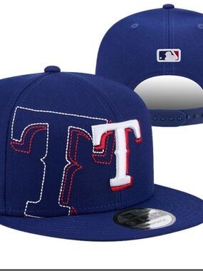MLB Texas Rangers Royal Blue Red White Snapback Hat